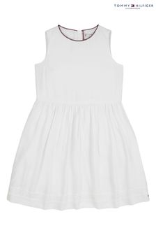 Tommy Hilfiger White Ceremonial Lace Dress (C54398) | €37 - €43