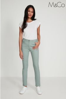 M&Co Supersoft Slim Jeans, Grün (C54763) | 43 €
