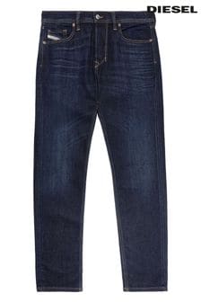 Denim, dunkle Waschung - Diesel Larkee Beex Jeans in Straight Fit mit dunkler Denim-Waschung (C55003) | 203 €