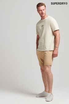 Superdry Brown Organic Cotton Studios Core Chino Shorts (C55134) | ₪ 186