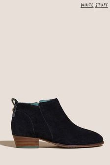 White Stuff Willow Suede Black Ankle Boots (C55301) | 101 €
