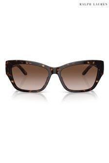Ralph Lauren Brown Stirrup Arm Detail Sunglasses (C55360) | kr2,298