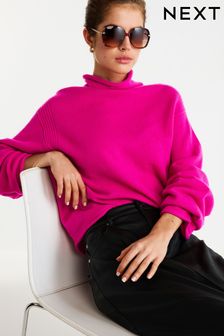 Pink Lambswool High Neck Jumper (C55525) | NT$1,490