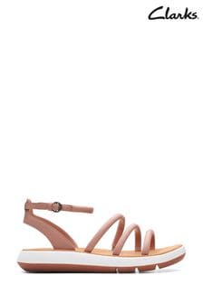 Clarks Red Leather Jemsa Style Sandals (C55677) | €49