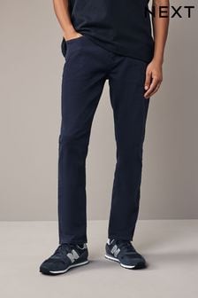Blue Navy Slim Fit Coloured Stretch Jeans (C55687) | ￥4,200