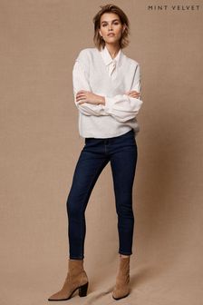 Mint Velvet Maryland Dark Blue Skinny Jeans (C55707) | AED409