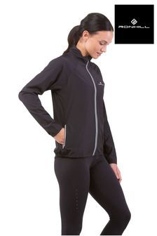 Womens Core Water Resistant Windshell Running Black Jacket (C55735) | €37