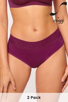 Sloggi Red Light Period Pants Hipster Briefs 2 Pack (C56700) | OMR19