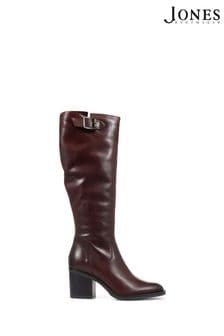 Jones Bootmaker Brown Cesena Slim Leather Knee Boots (C57046) | €253