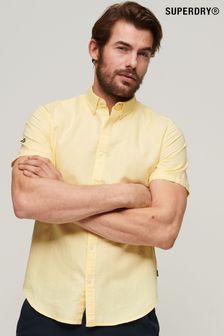 Superdry Yellow Organic Cotton Studios Linen Short Sleeve Shirt (C57084) | 60 €
