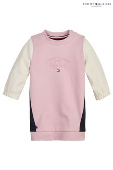 Tommy Hilfiger Baby Pink Colourblock Dress (C57266) | $91