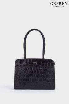 OSPREY LONDON The Tilly Black Leather Shoulder Bag (C57436) | €101