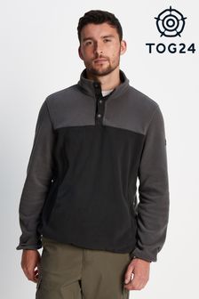 Tog 24 Black Farlow Press Stud Neck Fleece (C58003) | €48