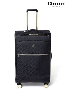 Dune London Oriel Noir grande valise à monogramme 78cm (C58149) | €148