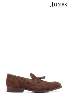 Jones Bootmaker Mens Devon Black Leather Tassel Loafers (C58171) | kr1,155