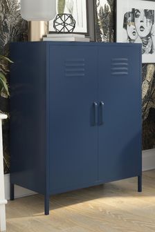 Dorel Home Navy Blue Europe Bradford 2 Door Metal Storage Cabinet (C58206) | €252