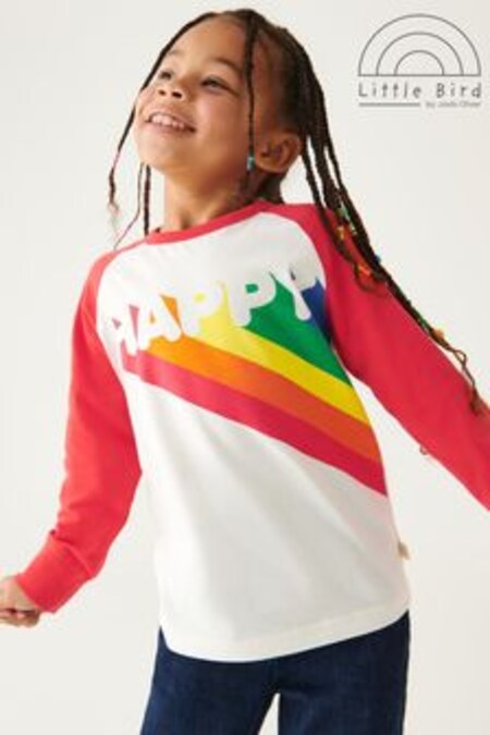 Little Bird by Jools Red Younger Oliver Childrens Happy T-Shirt (C58231) | kr156 - kr195