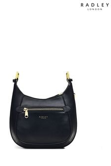 Radley London Small Pockets 2.0 Suede Zip-Top Cross-Body Black Bag (C58507) | €285
