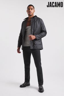 Jacamo Black Cotton Wax Jacket (C58718) | €49