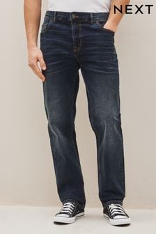 Bleu indigo - Next indispensable coupe droite stretch Jeans avec volant (C59368) | €24