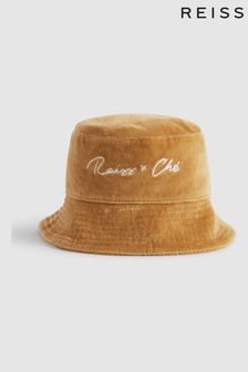 Reiss Camel Cade Velour Bucket Hat (C59575) | $79