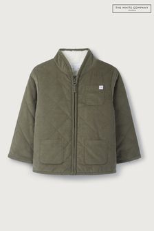The White Company Green Recycled  Borg Lined Cord Jacket (C59626) | $73