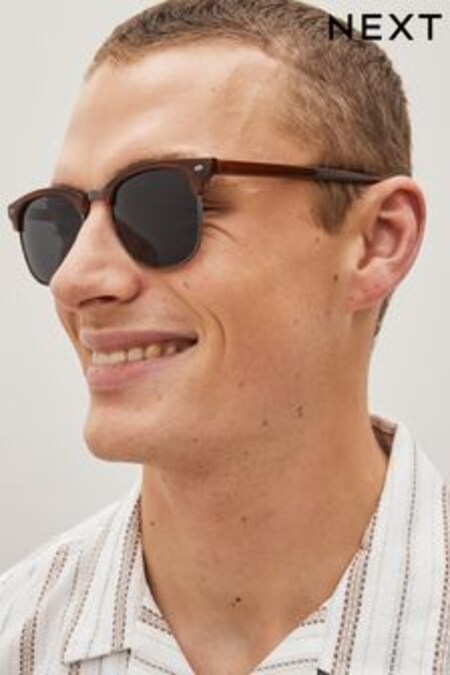 Oranžová - Retro Polarised Sunglasses (C59663) | €14