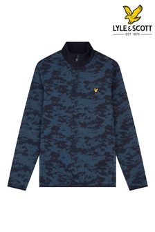 Lyle & Scott Navy Blue Golf Seaform Half Zip Midlayer Sweatshirt (C59755) | 114 €