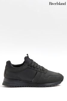 Черные кроссовки для бега с тиснением River Island (C60275) | €62