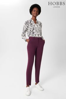Hobbs Adelia Purple Tapered Trousers (C60406) | 133 €
