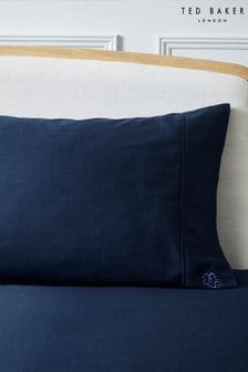 Ted Baker Blue Silky Smooth Plain Dye Pillowcase (C60477) | 81 QAR
