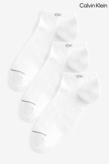 Calvin Klein White Trainer Socks 3 Pack (C60534) | $37