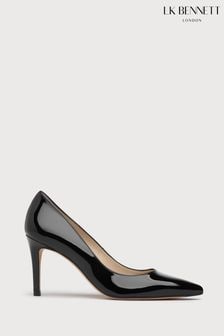 Negru - Pantofi din piele lăcuită cu vârf ascuțit Lk Bennett Floret (C60540) | 1,367 LEI
