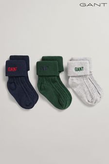 GANT Baby Grey Cable Socks 3 Pack (C60664) | €13