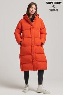 Оранжевый - Дутое удлиненное пальто Superdry Studios (C60777) | €90