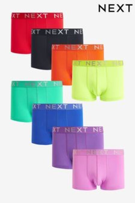 Rainbow Silver Waistband Hipster Boxers 8 Pack (C60920) | $95