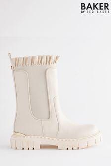 Baker by Ted Baker	Girls Tall Frilled Boots (C60954) | DKK272 - DKK282