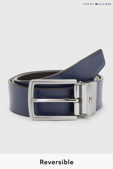 Tommy Hilfiger Blue Denton Reversible Belt (C60995) | $107