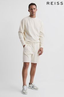 Reiss Off-White Jonty Jersey Cord Drawstring Waist Shorts (C61107) | 105 €