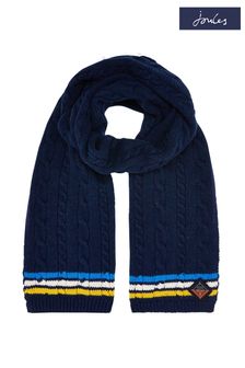 Joules Navy Blue Hartlow Knitted Scarf (C61127) | €23