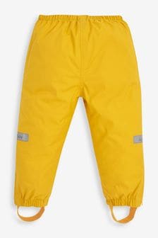 JoJo Maman Bébé Mustard Yellow Pack-Away Waterproof Trousers (C61324) | €29