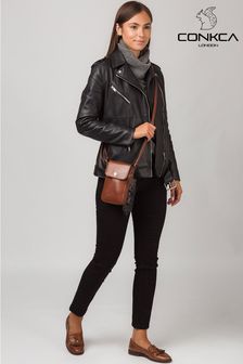 Conkca Buzz Leather Cross-Body Phone Bag (C61645) | €61