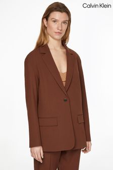 Calvin Klein Relaxed Brown Tailored Blazer (C61778) | 511 €