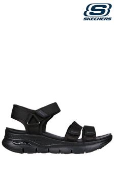 Skechers Black Arch Fit Fresh Bloom Womens Sandals (C61998) | MYR 414