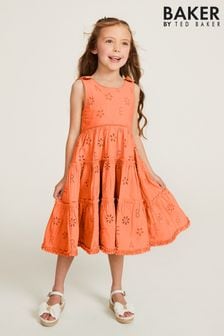 Оранжевый - Платье с вышивкой ришелье Baker By Ted Baker (C62042) | €23 - €27
