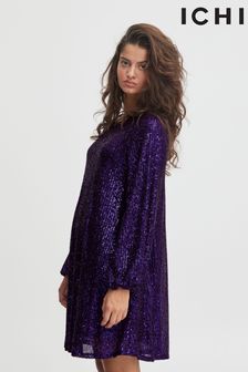 ICHI Purple Mini Dress (C62095) | 57 €