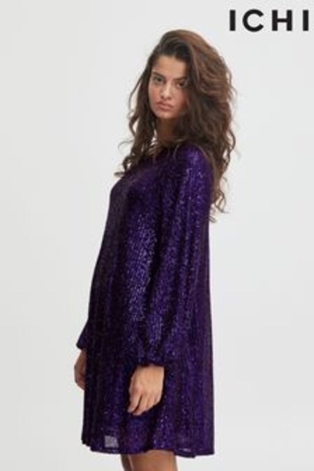ICHI Purple Mini Dress (C62095) | €44