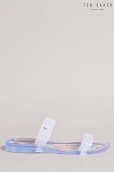 Ted Baker Nude Jelinn Art Print Two Strap Jelly Sandals (C62199) | OMR21