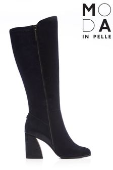 Moda In Pelle Tigerlily Lange Stiefel mit Blockabsatz und seitlichem Reißverschluss (C62264) | 130 €