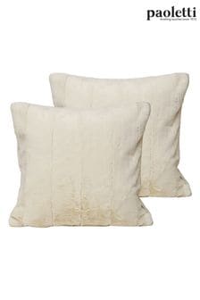 Riva Paoletti 2 Pack Natural Empress Filled Cushions (C62590) | ₪ 112